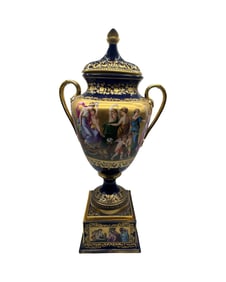 Monumental Antique Royal Vienna Mythological Vase