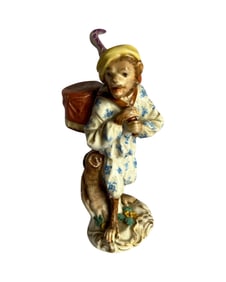 Meissen porcelain monkey band figure