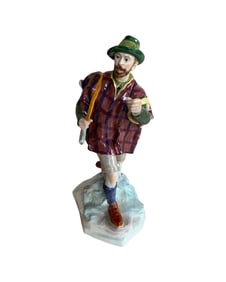 Antique Meissen bavarian hunter