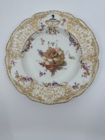 Antique KPM Floral Plate