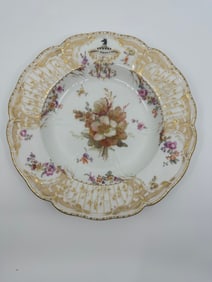 Antique KPM Floral Plate