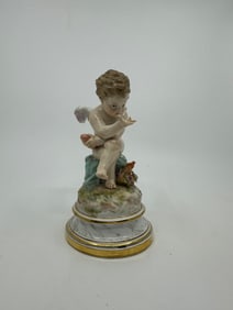 Antique Meissen Cupid Porcelain Figurine L103