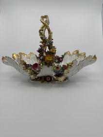 Antique meissen flower basket