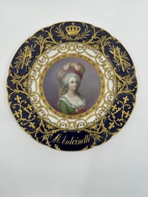 Antique Sevres plate of Marie Antoinette