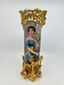 ANTIQUE ROYAL VIENNA PORTRAIT VASE