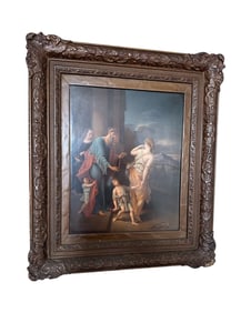 ANTIQU KPM PORCELAIN PLAQUE: THE BANISHMENT OF HAGAR