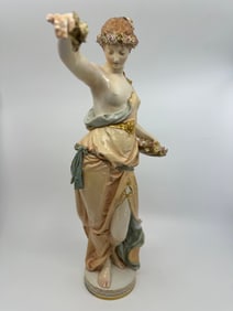 Large Antique KPM Art Nouveau Figure of Goddess