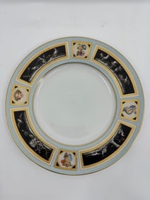 A Meissen porcelain plate in the style of Herculaneum
