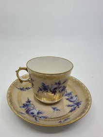 Antique Sevres Napoleon cup decorated by Eugene Richard