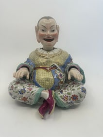 ANTIQUE MEISSEN PORCELAIN NODDING PAGODA FIGURE
