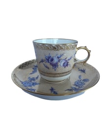 Antique Sevres Napoleon cup decorated by Eugene Richard