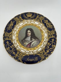 Antique Sevres plate of King Louis XIV