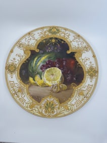 Rare Antique KPM porcelain weichmalerie charger