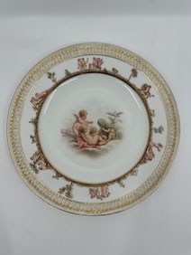 ANTIQUE MEISSEN PORCELAIN CAPODIMONTE PLATE