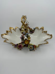 Antique meissen flower basket