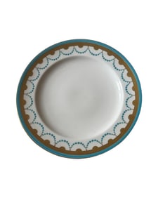 Antique Minton Porcelain Blue Plate