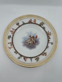 ANTIQUE MEISSEN PORCELAIN CAPODIMONTE PLATE