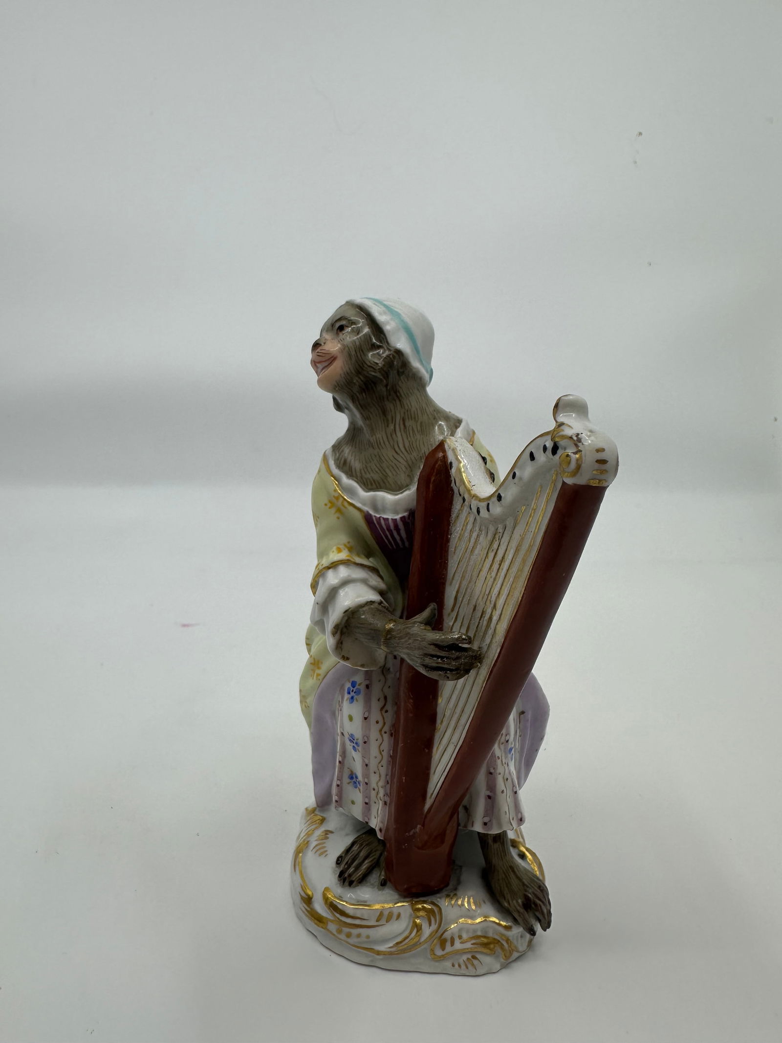 Meissen porcelain monkey band figure (1 of 8)