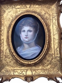 Museum Quality Antique KPM Hand Painted Porcelain Plaque of KONIGIN LOUISE