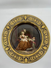 Rare Antique Royal Vienna Porcelain Charger