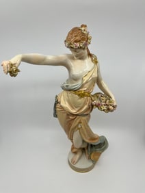 Large Antique KPM Art Nouveau Figure of Goddess