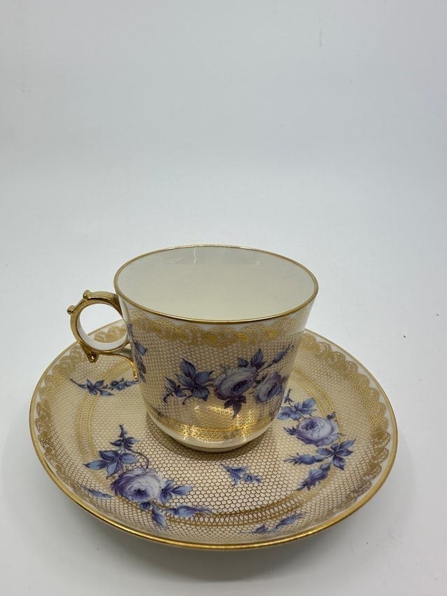 Antique Sevres Napoleon cup decorated by Eugene Richard (1 of 8)