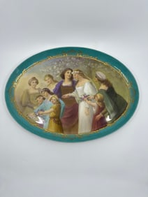 Stunning Antique Royal Vienna Porcelain Charger