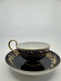 Antique sevres porcelain cup and saucer