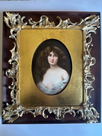 Antique KPM Porcelain plaque "Reverie" after Asti