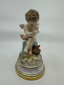 Antique Meissen Cupid Porcelain Figurine L103