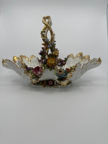 Antique meissen flower basket