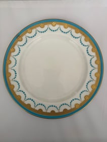 Antique Minton Porcelain Blue Plate