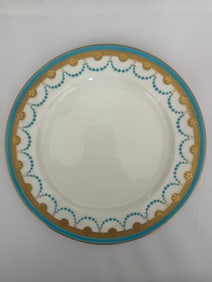 Antique Minton Porcelain Blue Plate