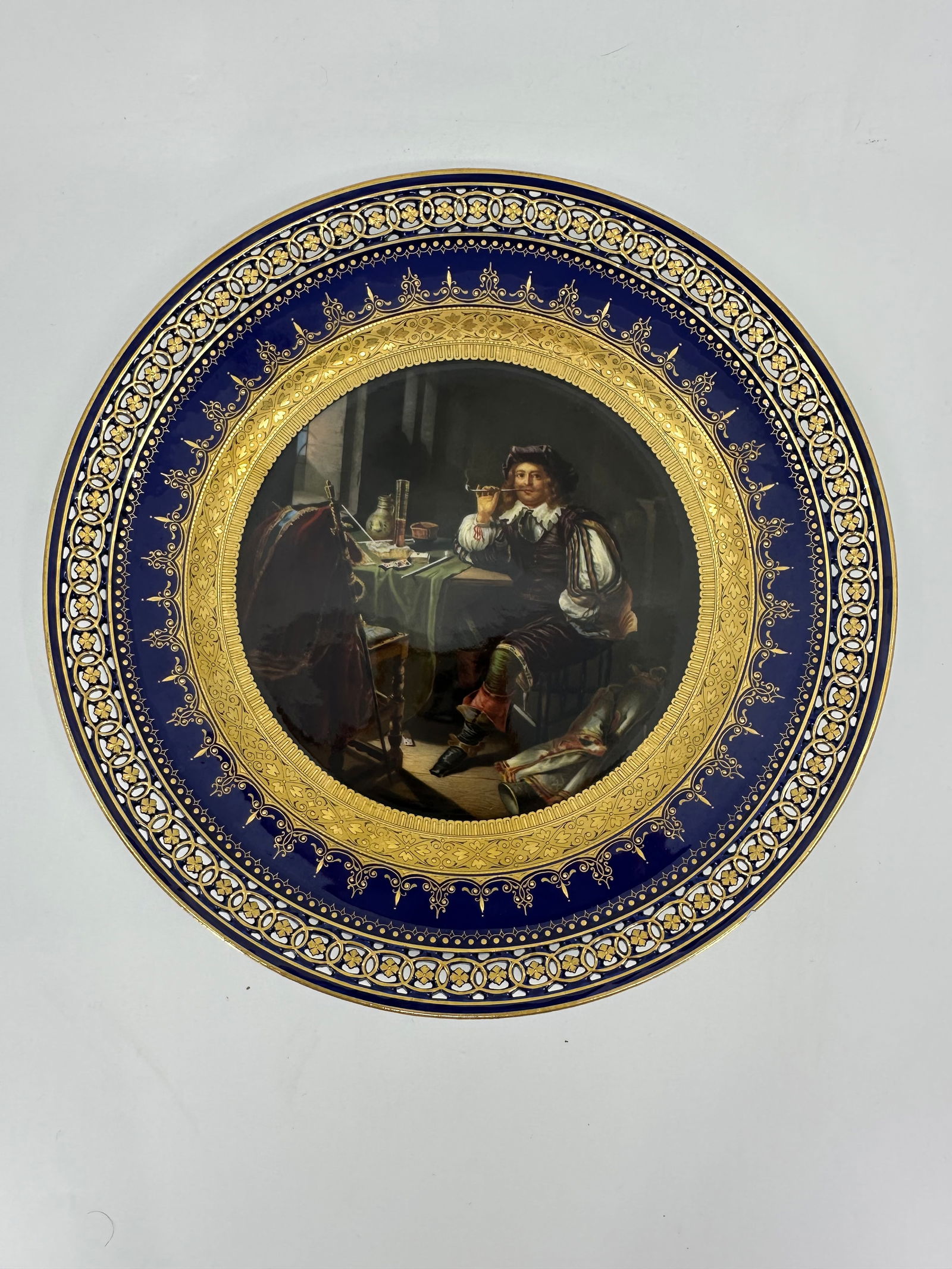 ANTIQUE MEISSEN OLD MASTER PLATE