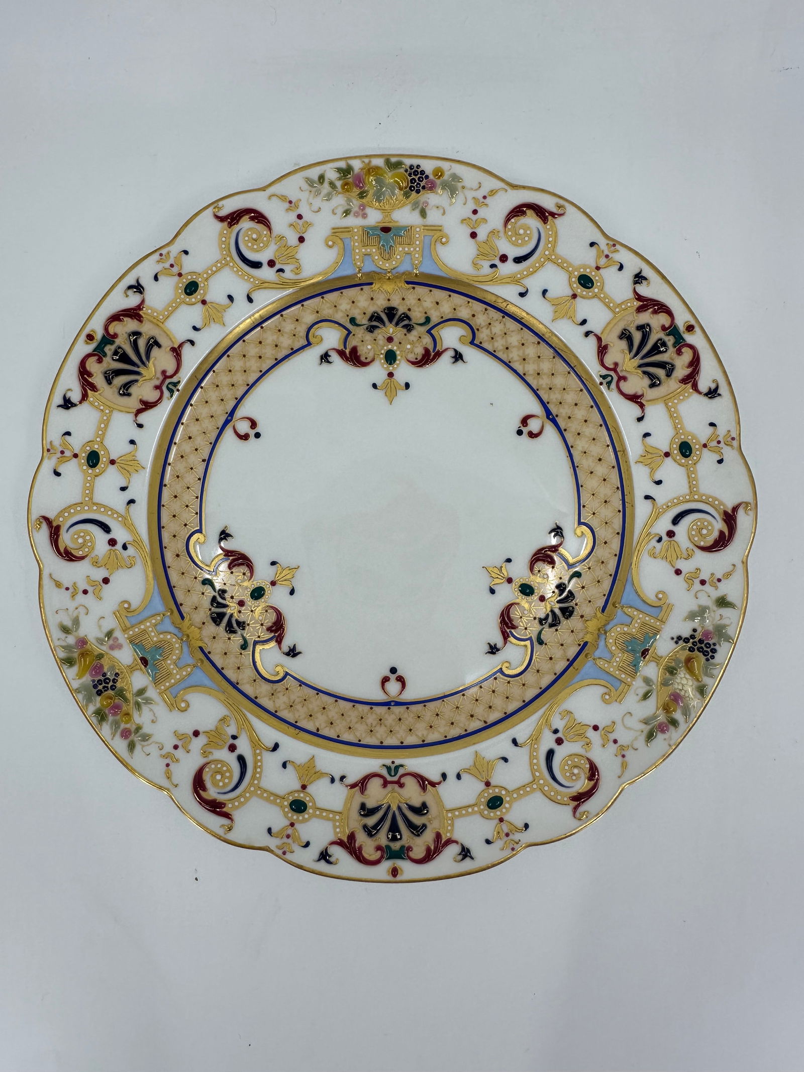 Antique KPM jeweled and enameled plate (1 of 3)