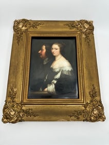 MONUMENTAL ANTIQUE KPM PORCELAIN PORTRAIT PLAQUE