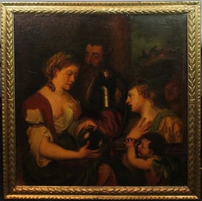 Late 19th Century Oil on Canvas AFTER TITIAN