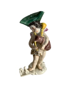 Antique Meissen Cupid in Disguise