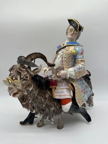 A MEISSEN LARGE FIGURE OF COUNT VON BRUHL'S TAILOR, SECOND-HALF 19TH CENTURY