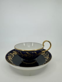 Antique sevres porcelain cup and saucer