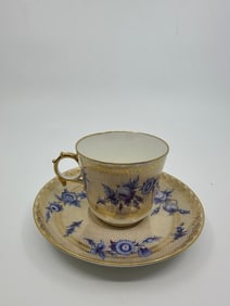 Antique Sevres Napoleon cup decorated by Eugene Richard