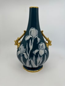 A Royal Worcester Partial Gilt Pate Sur Pate Vase