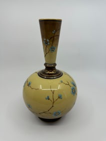 ANTIQUE KPM VASE CHERRY BLOSSOM SEGER
