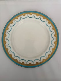 Antique Minton Porcelain Blue Plate