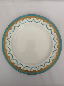 Antique Minton Porcelain Blue Plate