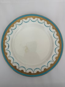 Antique Minton Porcelain Blue Plate