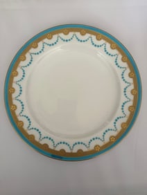 Antique Minton Porcelain Blue Plate