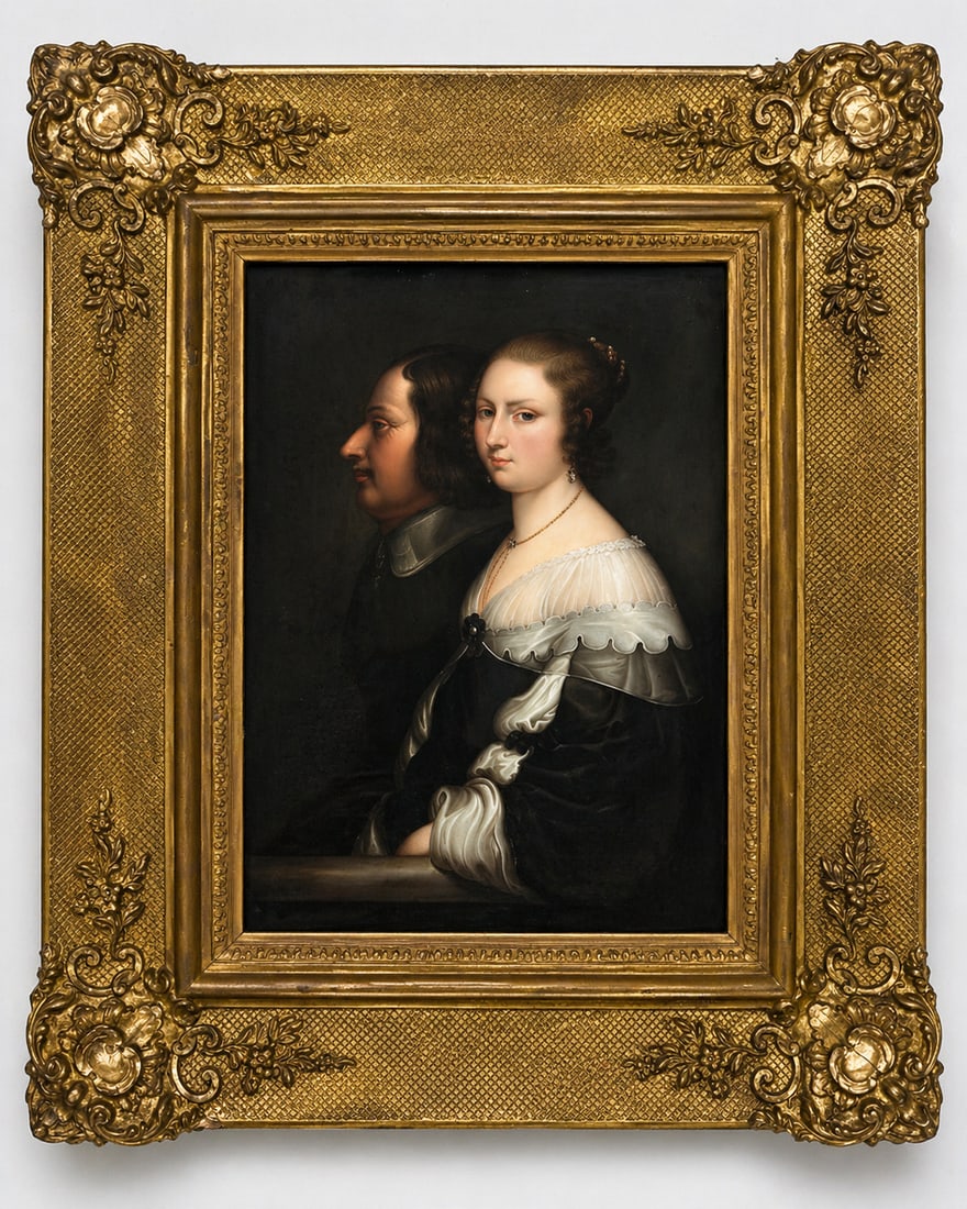MONUMENTAL ANTIQUE KPM PORCELAIN PORTRAIT PLAQUE (1 of 3)