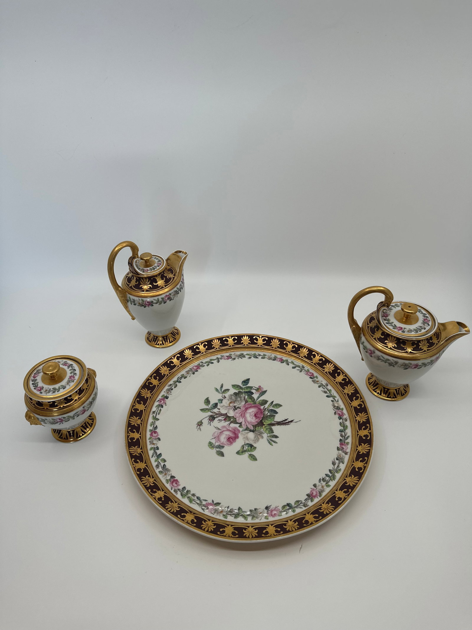 Antique KPM empire tea set - 2