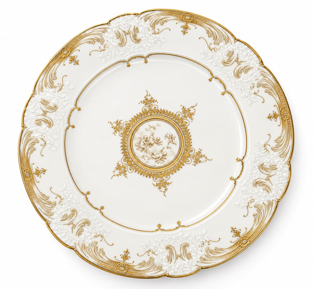 GORGEOUS Sevres 1887 MUSEUM QUALITY Plate (1 of 4)